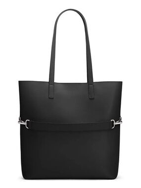 AWAY The Longitude Tote - Black Leather Travel Bag